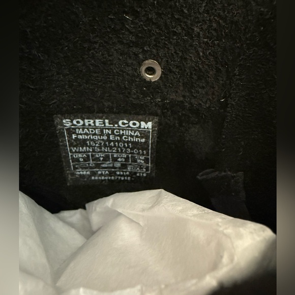 Sorel Black Joan Of Arctic II Wedge Lace Up Boots - Picture 7 of 7